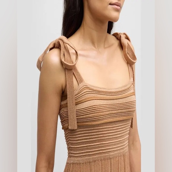 $1135 ZIMMERMANN 
Ottie Metallic Knit Midi Dress size 0/ xs - Picture 3 of 13